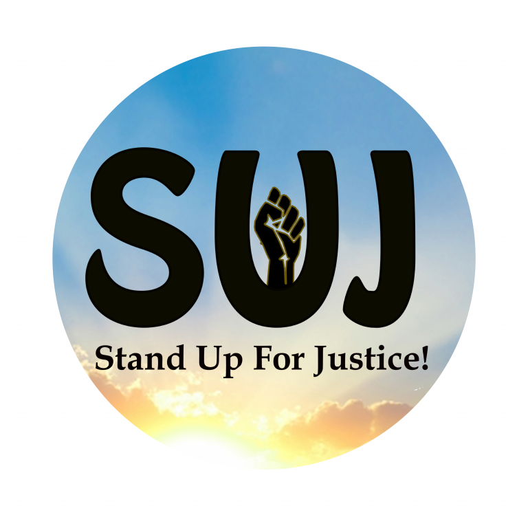 Stand Up For Justice logo.